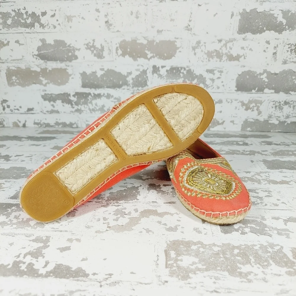 NEW Vince Camuto Dayna Espadrille Bittersweet Grapefruit Summer Flats O486